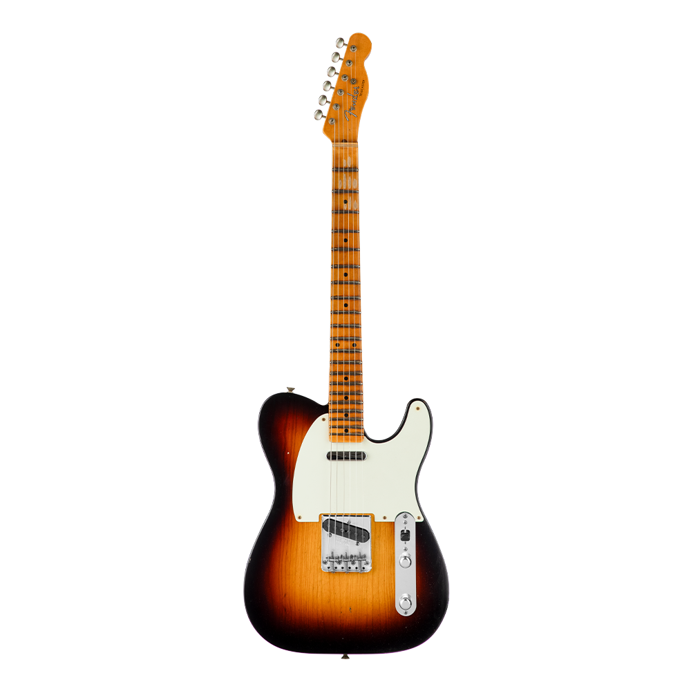 Fender Custom Shop Limited 1955 Telecaster Journeyman Relic Wide Fade 2 Ton Sunburst Elektro Gitar