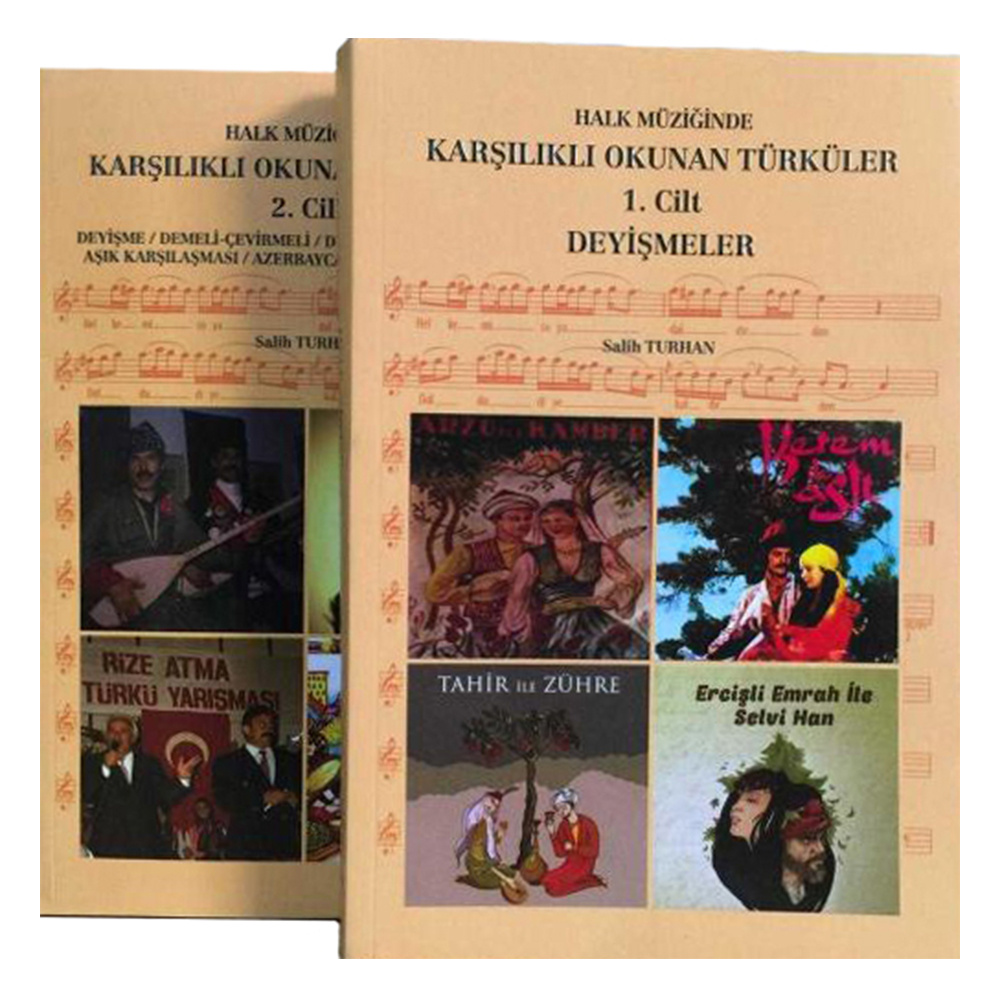 Halk Müziğinde Karşılıklı Okunan Türküler Seti - 2 Kitap Takım