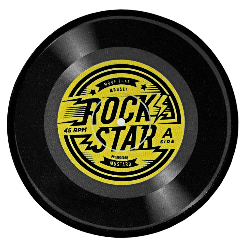 MUSTARD Rock N Roll Mouse Pad