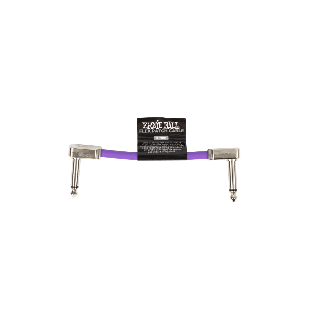ERNIE BALL P06446 Flex Patch 3in- Cable -Purple