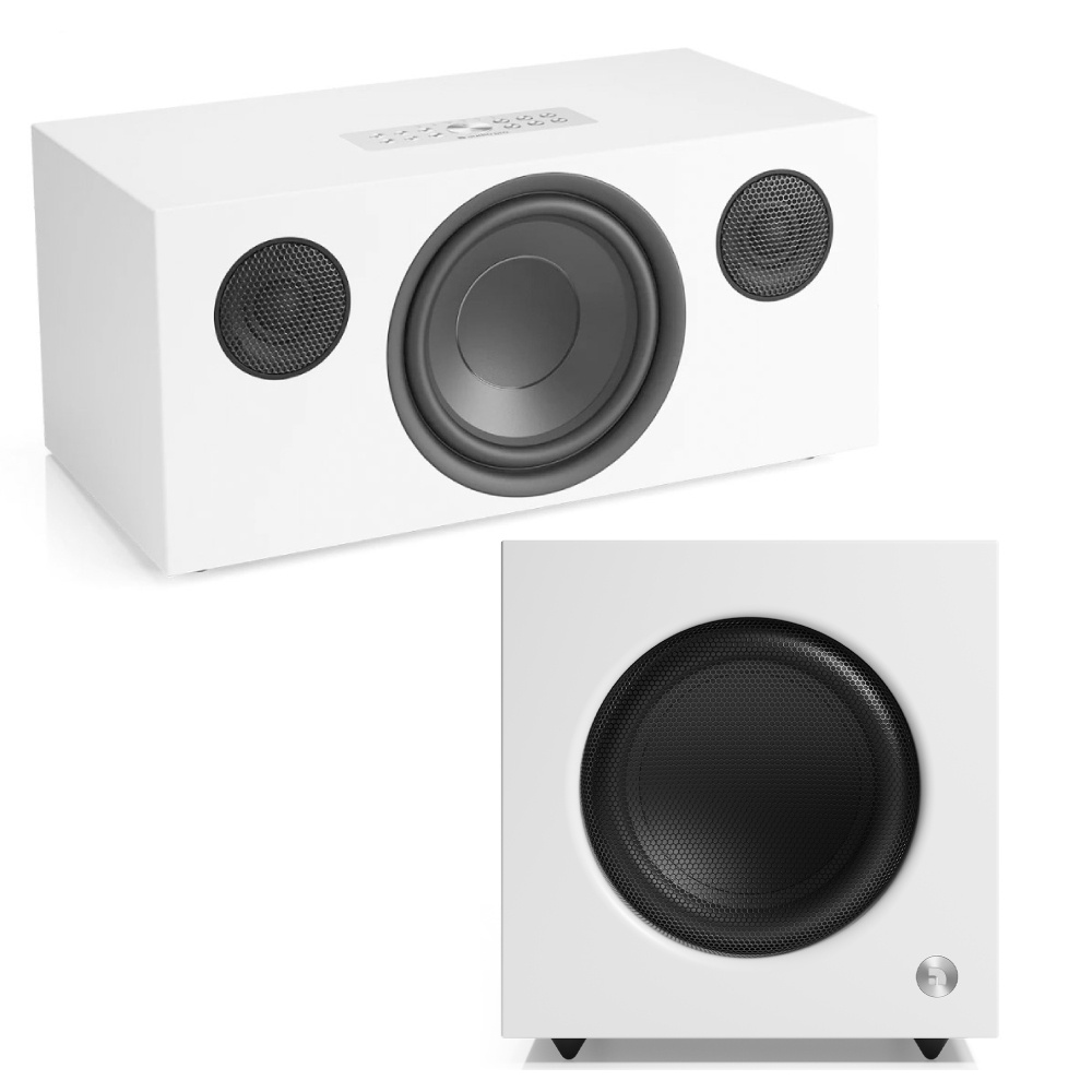 Audio Pro C20 White Hoparlör, Audio Pro SW-10 Subwoofer Müzik Sistemi