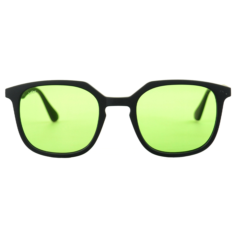 LOOKlight Coffey Matte Black Light Green Gözlük