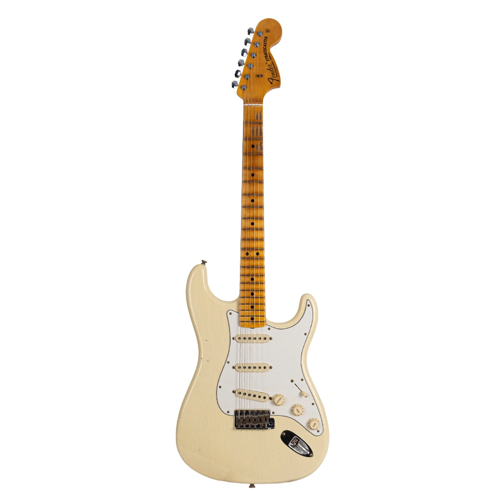 Fender Custom Shop Limited Edition Custom 1968 Stratocaster Journeyman Relic Aged Vintage White Elektro Gitar