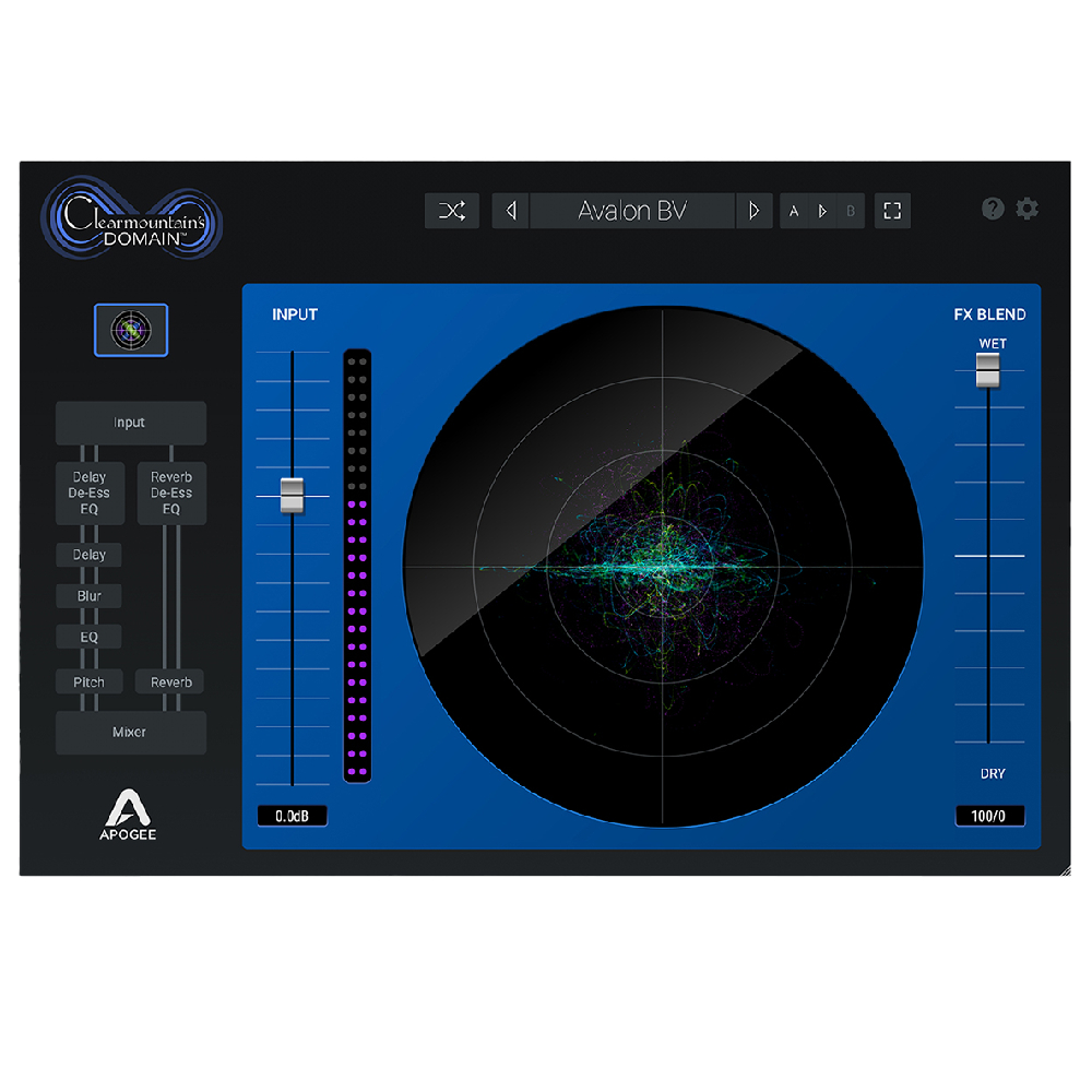 APOGEE Clearmountain's Domain Reverb & Delay Plugin