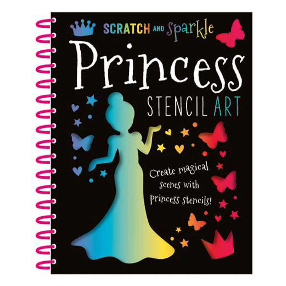 MBI - Scratch and Sparkle Princess Stencil Art