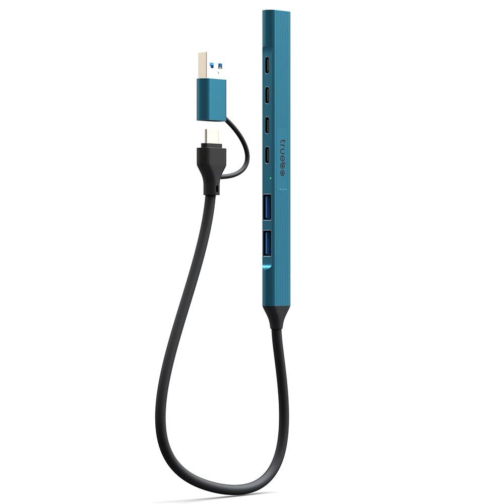 TRUEBO Easy Connect 7in2 Type-C / USB 3.0 Hub - Yeşil