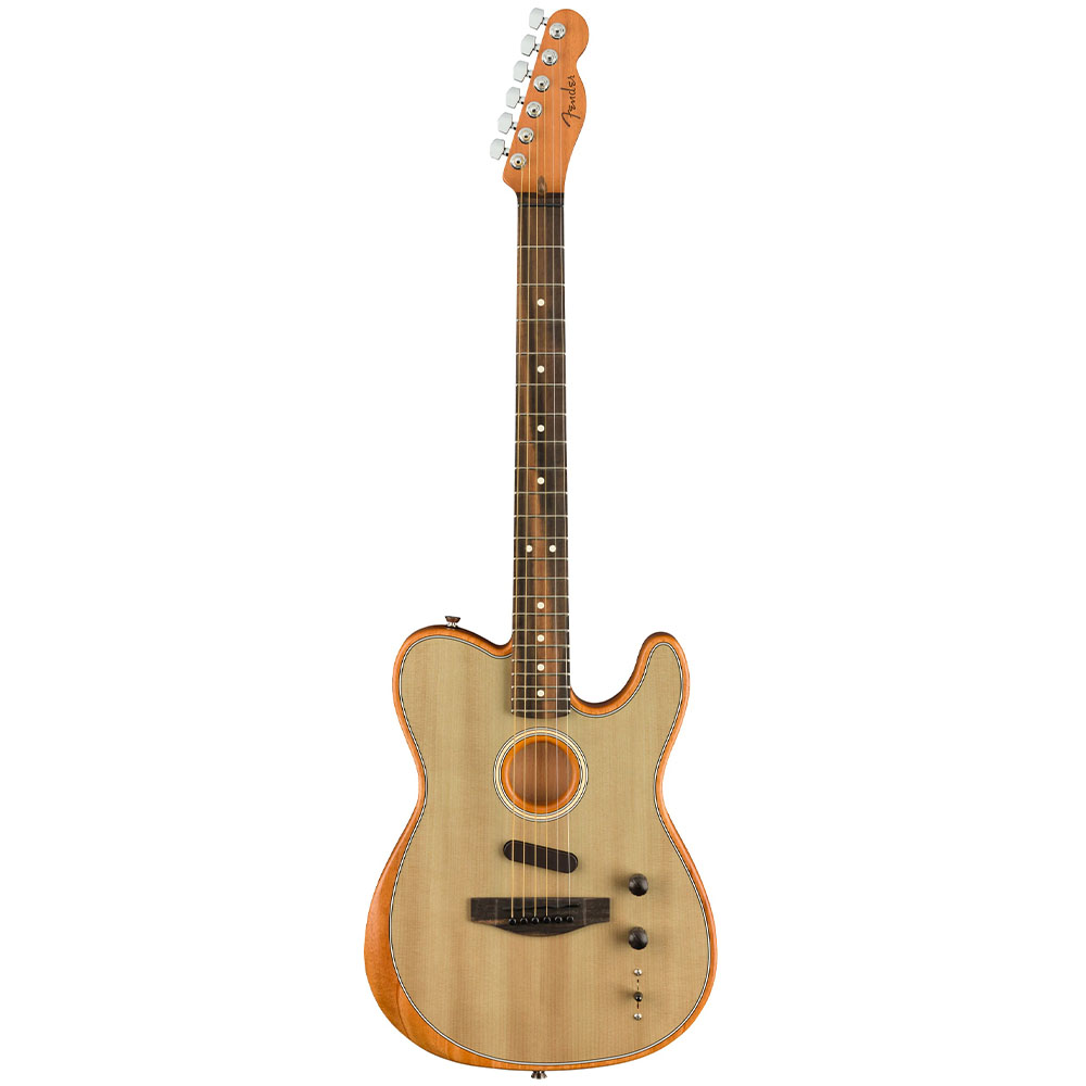 Fender American Acoustasonic Telecaster Abanoz Klavye Sonic Gray Elektro Akustik Gitar