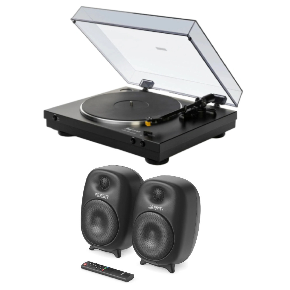 Majority D80 Hoparlör, Dual CS 329 Pikap Hi-Fi Müzik Sistemi