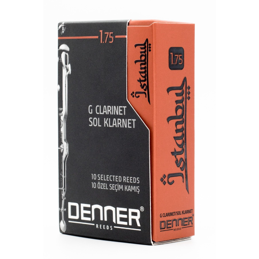 DENNER K175 İstanbul Serisi 1.75 Numara Klarnet Kamışı - 10'lu kutu