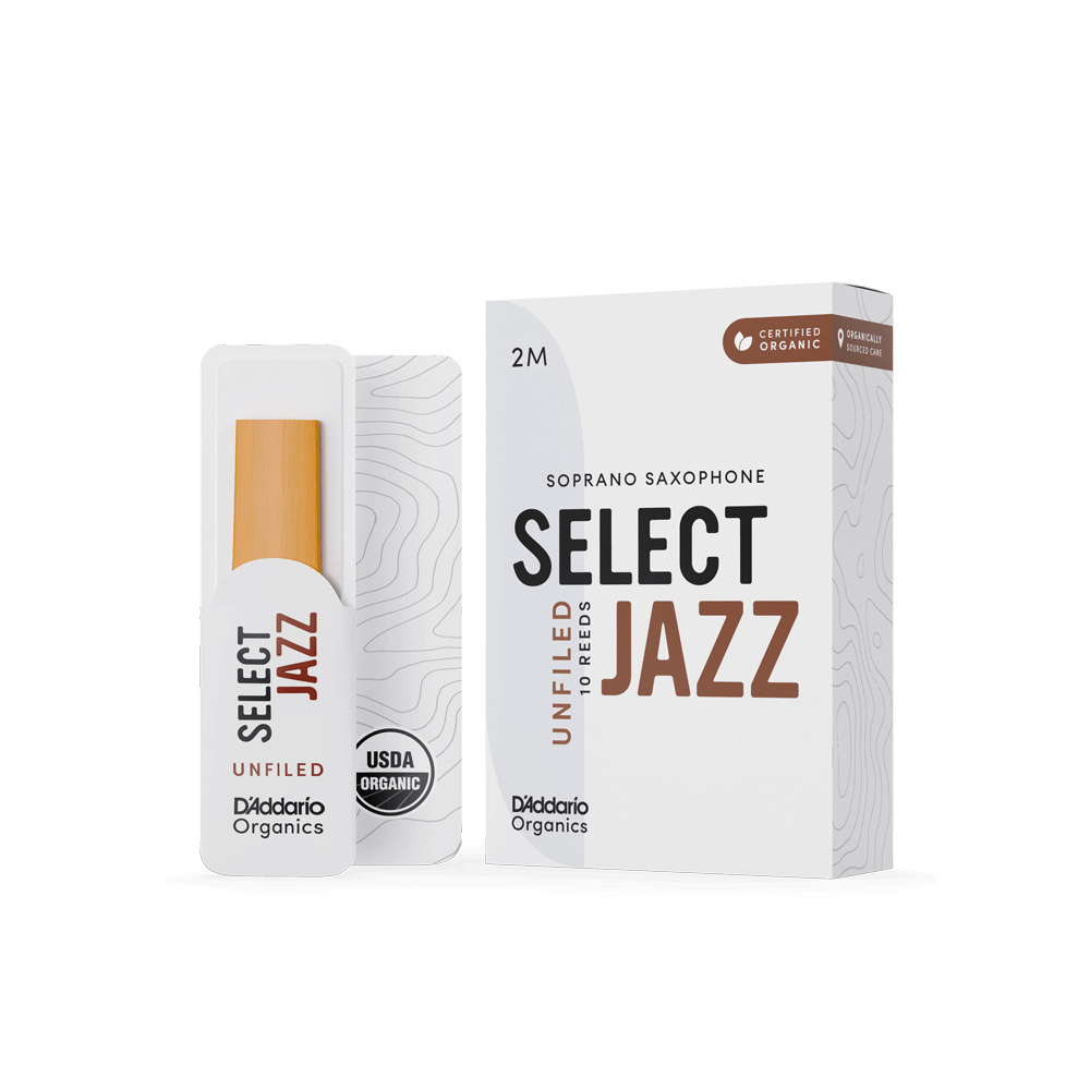 DADDARIO ORRS10SSX2M ORGANIC SELECT JAZZ Soprano Saksafon Kamışı No:2M - 10'lu Kutu