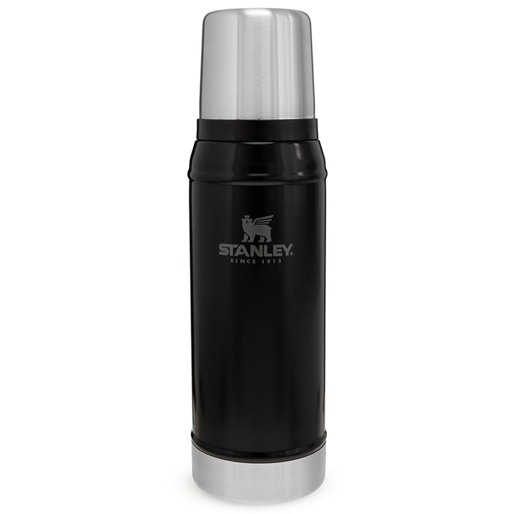 STANLEY 0.75 L Classic Legendary Bottle Matte Black - Siyah Matara