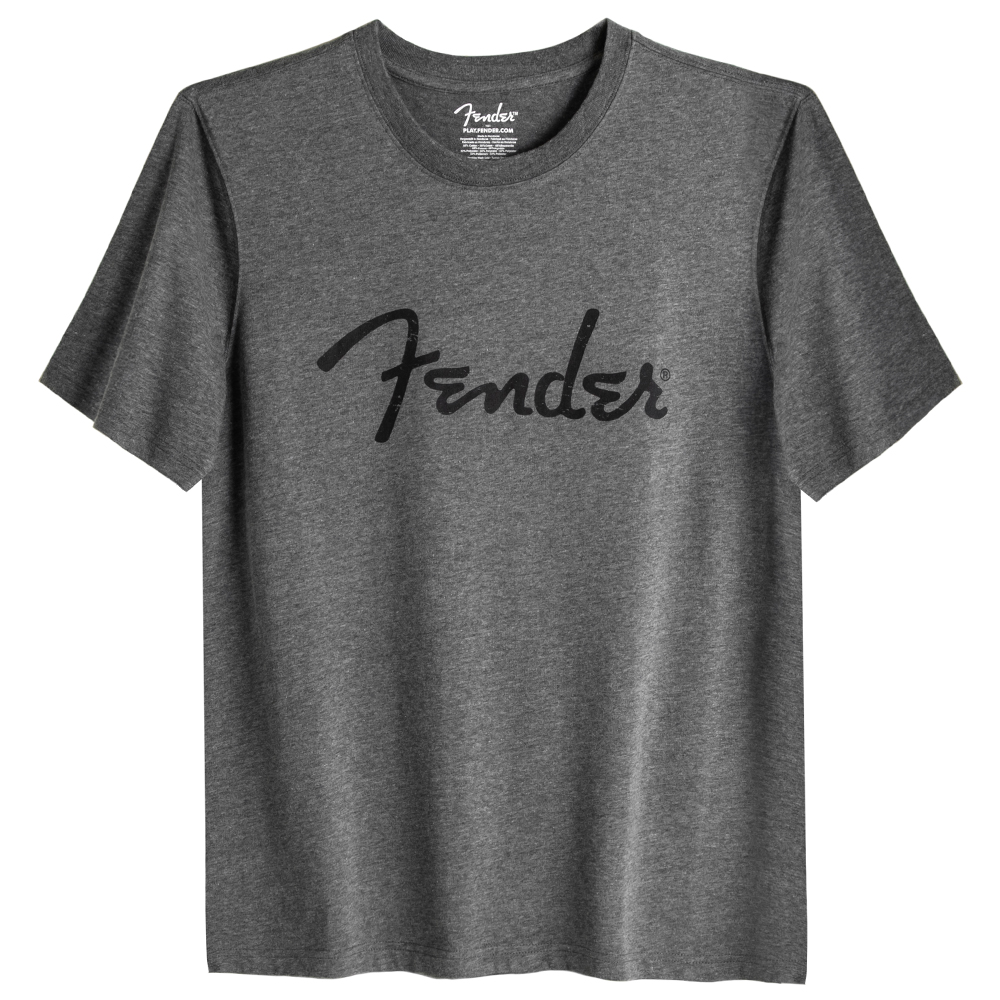 FENDER® Spaghetti Logo Antrasit T-Shirt