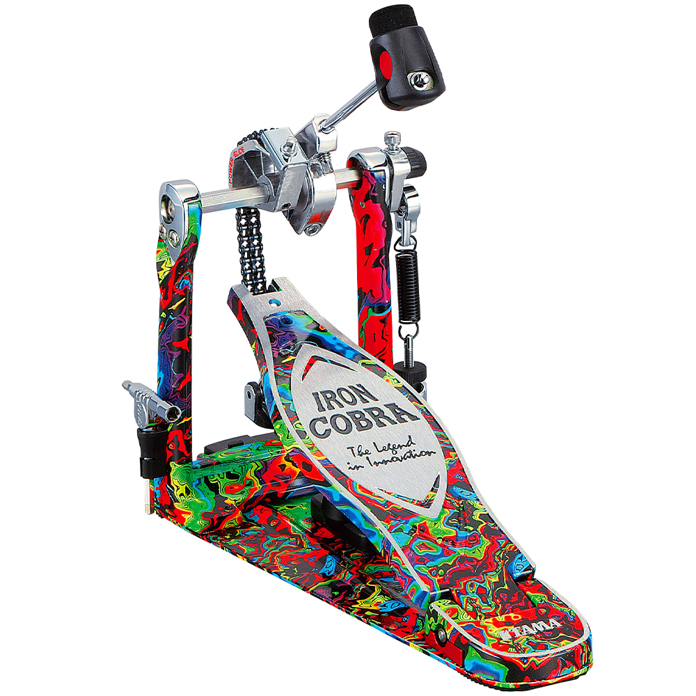TAMA HP900PMPR 50. Yıl Limited Iron Cobra Power Glide Pyschedelic Rainbow Single Pedal