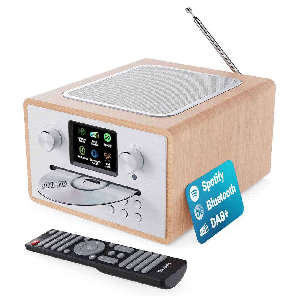 MAJORITY Homerton-2 Radyo Bluetooth Hoparlör Meşe (Wifi)