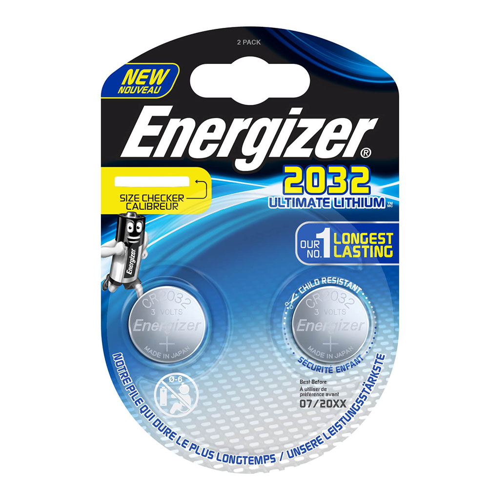 Energizer Ultimate Lith CR2032 BP2 Pil