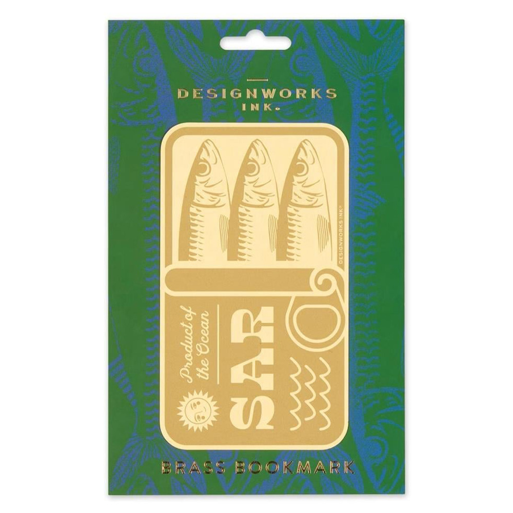 DESIGNWORKS INK Metal Kitap Ayracı - Sardines