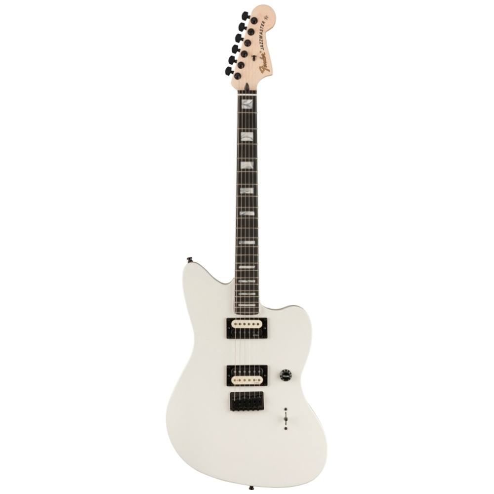 Fender Jim Root Jazzmaster V4 Abanoz Klavye Flat White Elektro Gitar