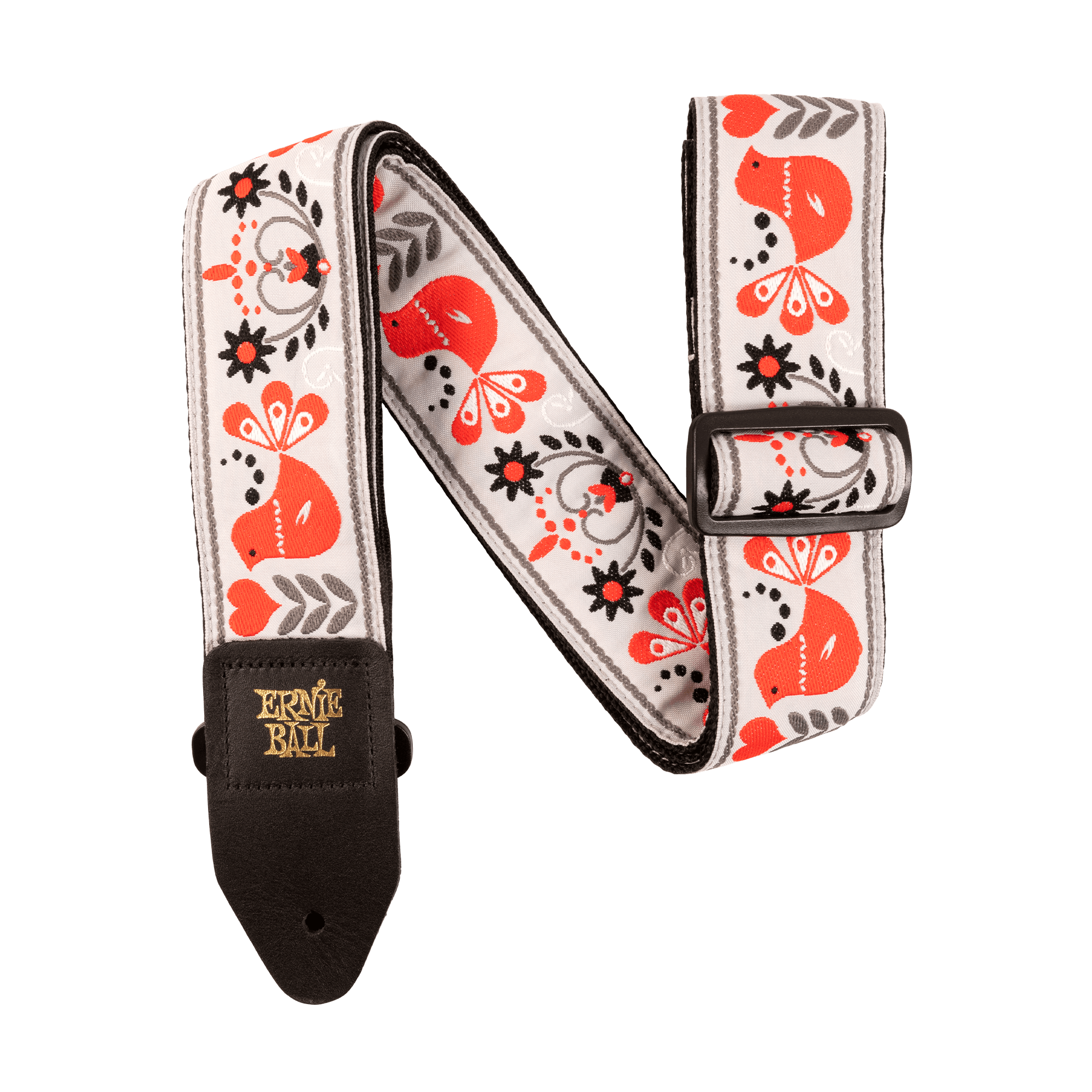 ERNIEBALL P04689 - Red Bird Winter Jakarlı Gitar Askısı (41