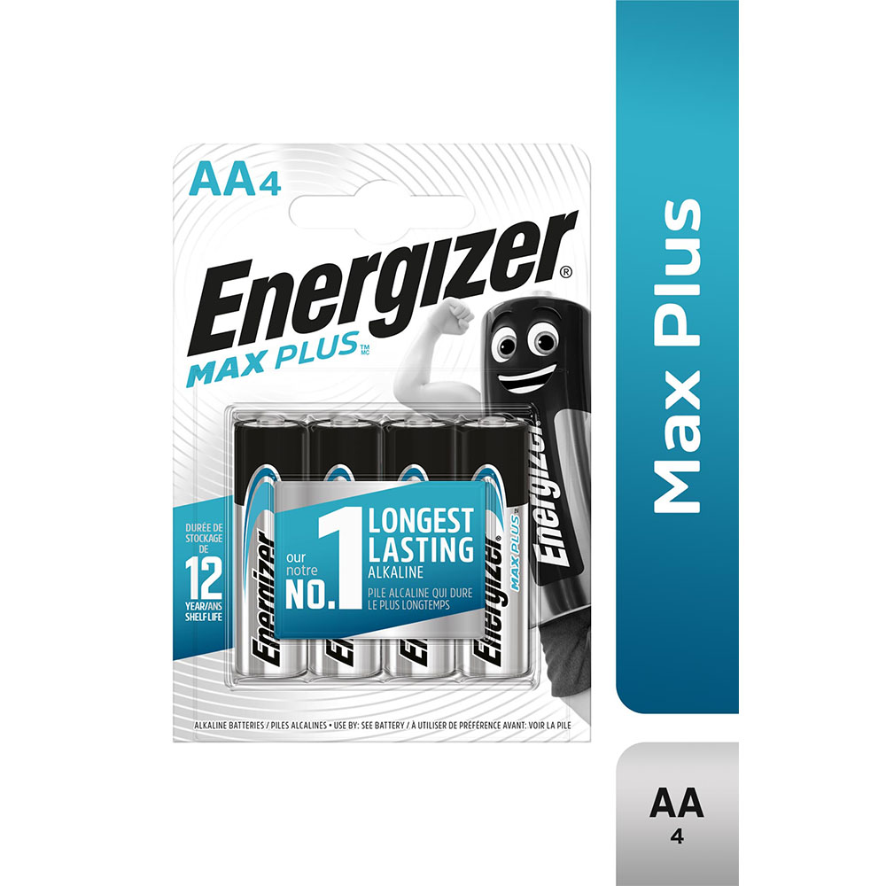 Energizer Max Plus Alkaline AA BP4 Pil