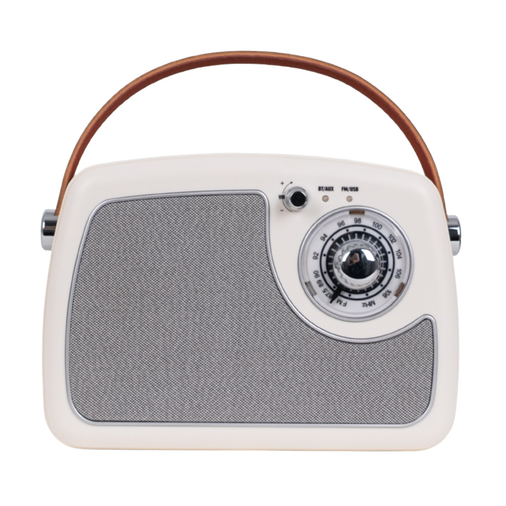 KOZMOS FB-R902-CREAM Retro Radyo ve Bluetooth Hoparlör
