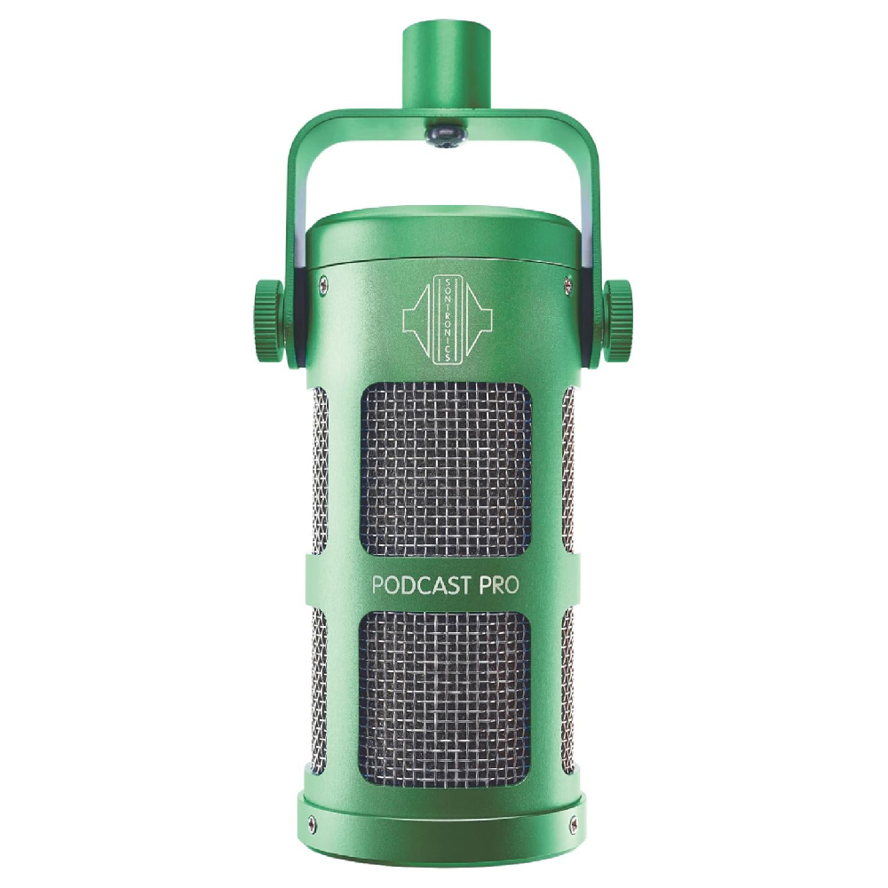 SONTRONICS Podcast Pro Yeşil Dinamik Mikrofon
