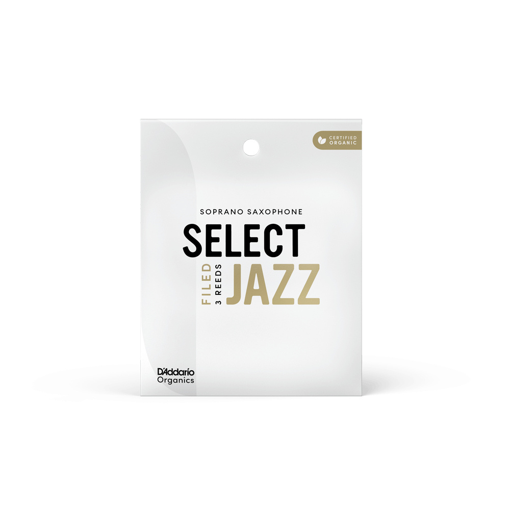 DADDARIO ORSF03SSX2S ORGANIC SELECT JAZZ FILED Soprano Saksafon Kamışı No:2S - 3'lü Kutu