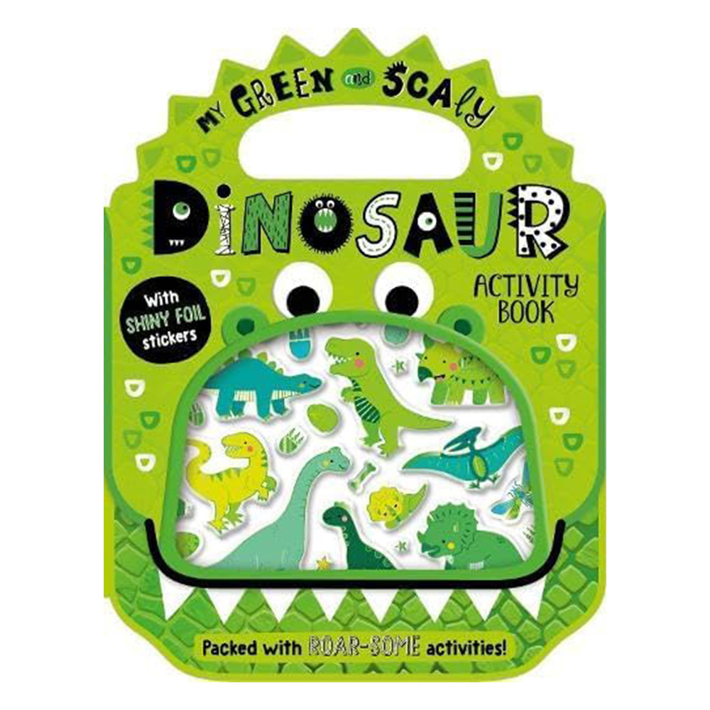 MBI - Shiny Stickers My Green And Scaly Dinosaur Activity Book