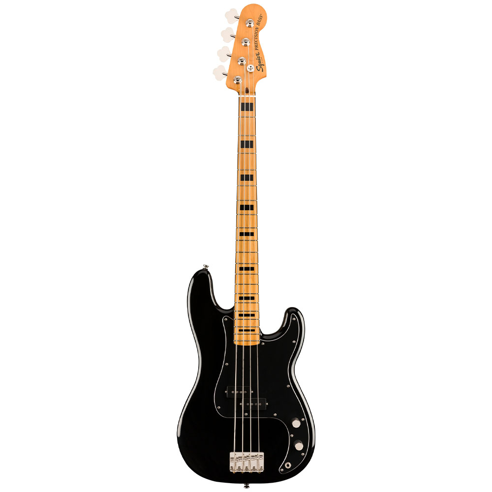 Squier Classic Vibe '70s Precision Bass Akçaağaç Klavye Black Bas Gitar