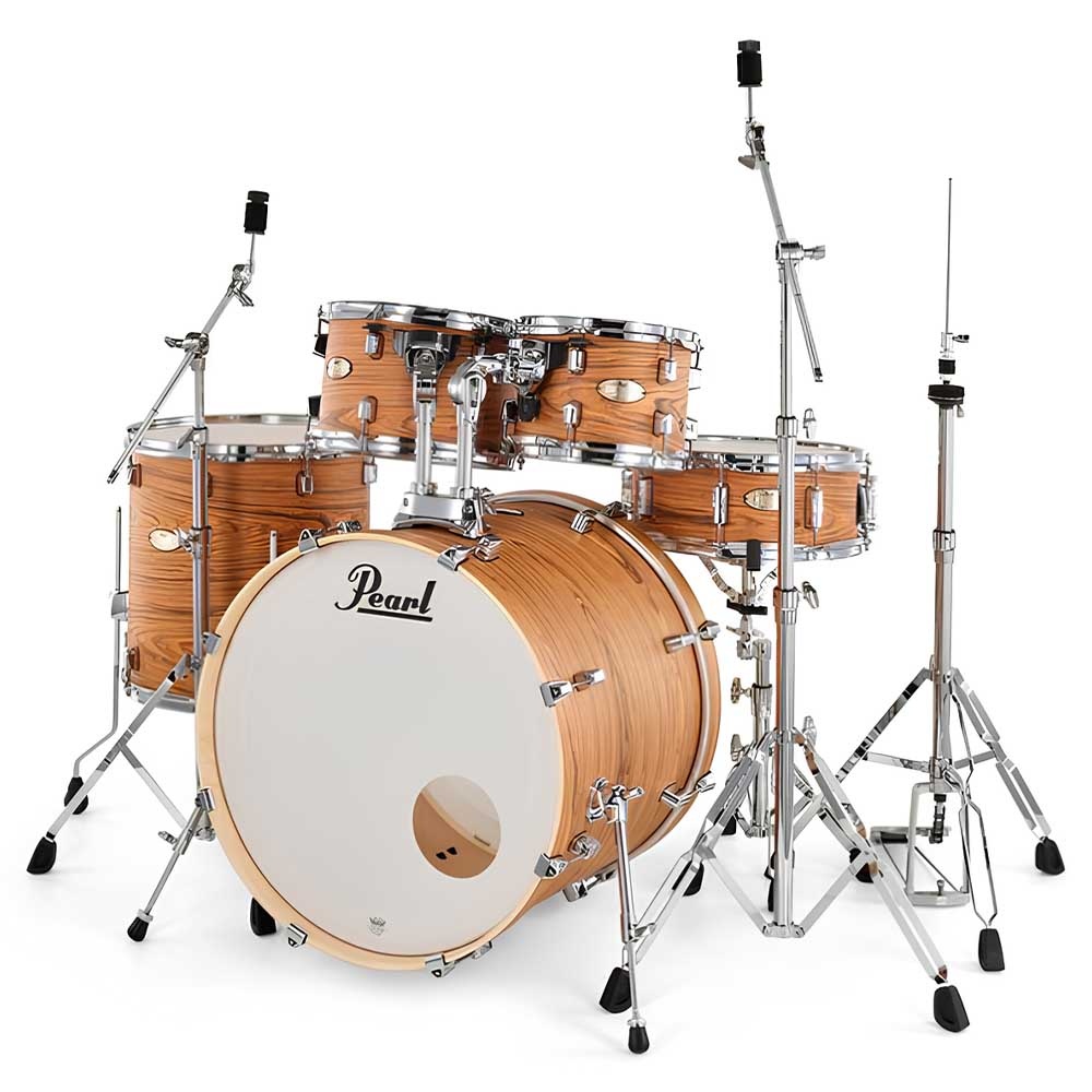 PEARL DMPA905/C876 Decade Maple Artisan Satin Caramel Veil 5 Parça (20B/10T/12T/14F/14S) Aksamlı Akustik Davul Seti