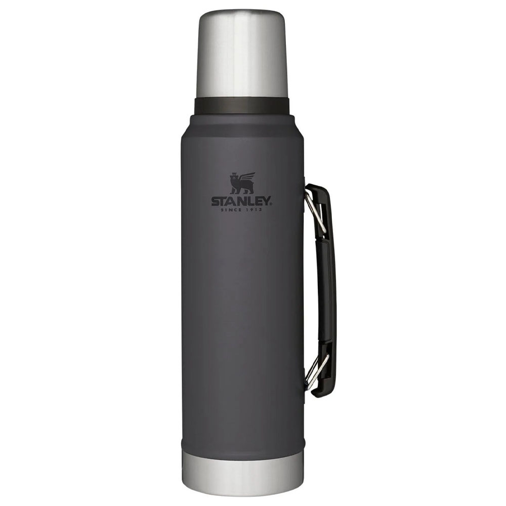 STANLEY 1L Classic Legendary Bottle Charcoal - Efsane Stanley Termos Gri Matara