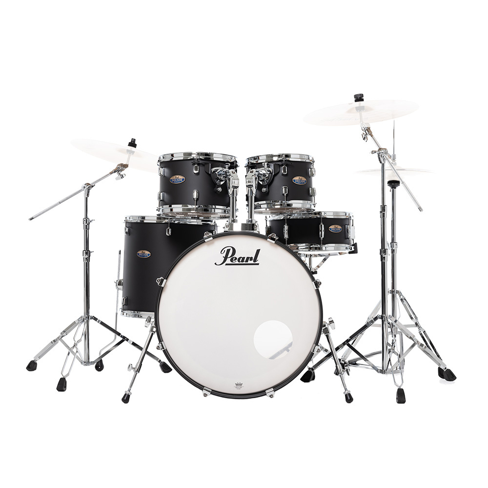 PEARL DMP925S/C227 Decade Maple Satin Slate Black 5 Parça (22B/10T/12T/16F/14S) Aksamlı Akustik Davul Seti
