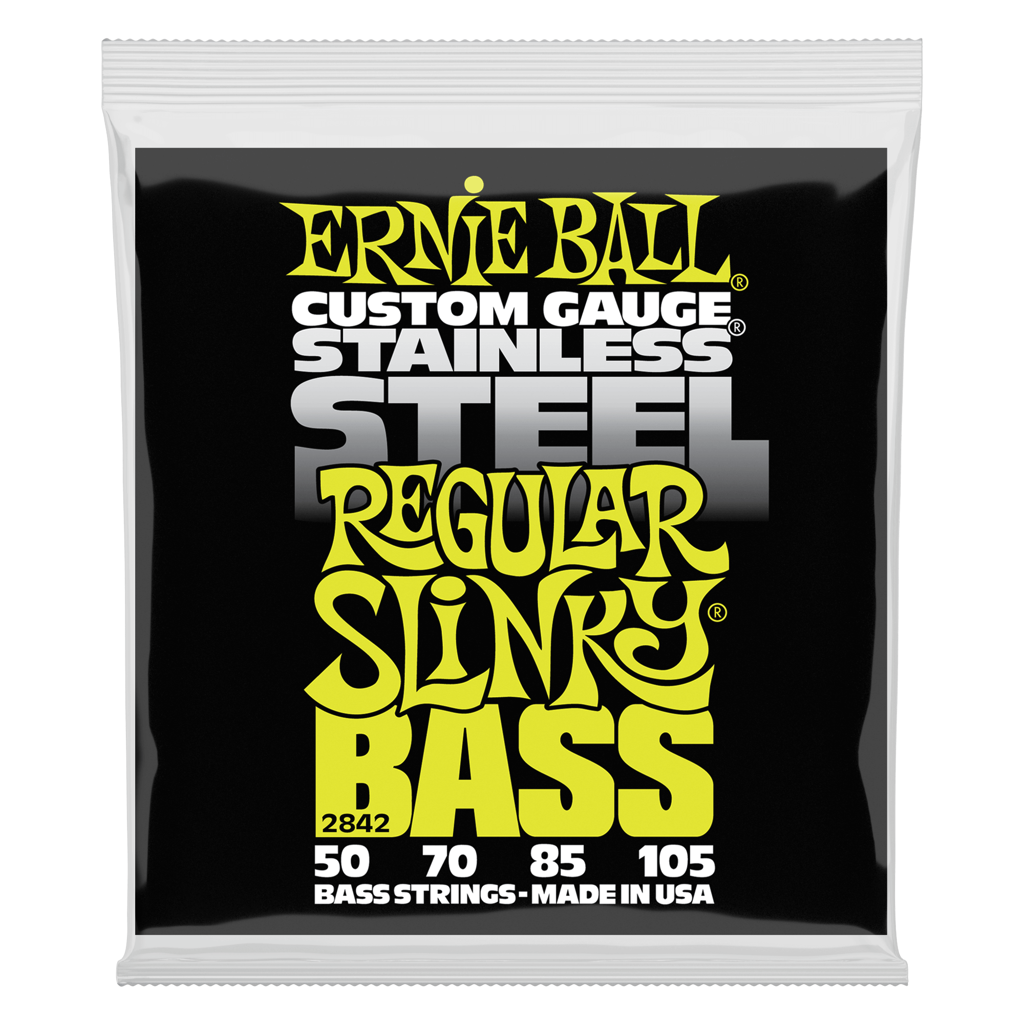 ERNIEBALL P02842 - Regular Slinky Stainless Steel 50-105 Bas Gitar Teli