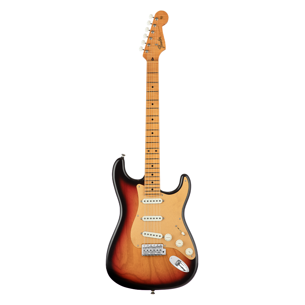 Fender Custom Shop S23 Limited American Custom Strat Dlx Closet Classic Akçaağaç Klavye Chocolate 3 Ton Sunburst Elektro Gitar