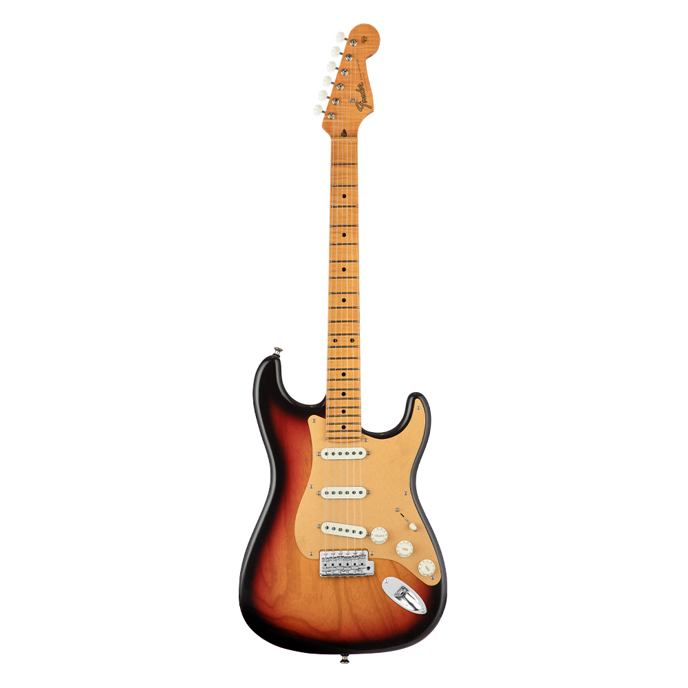 Fender Custom Shop S23 Limited American Custom Strat Dlx Closet Classic Akçaağaç Klavye Chocolate 3 Ton Sunburst Elektro Gitar