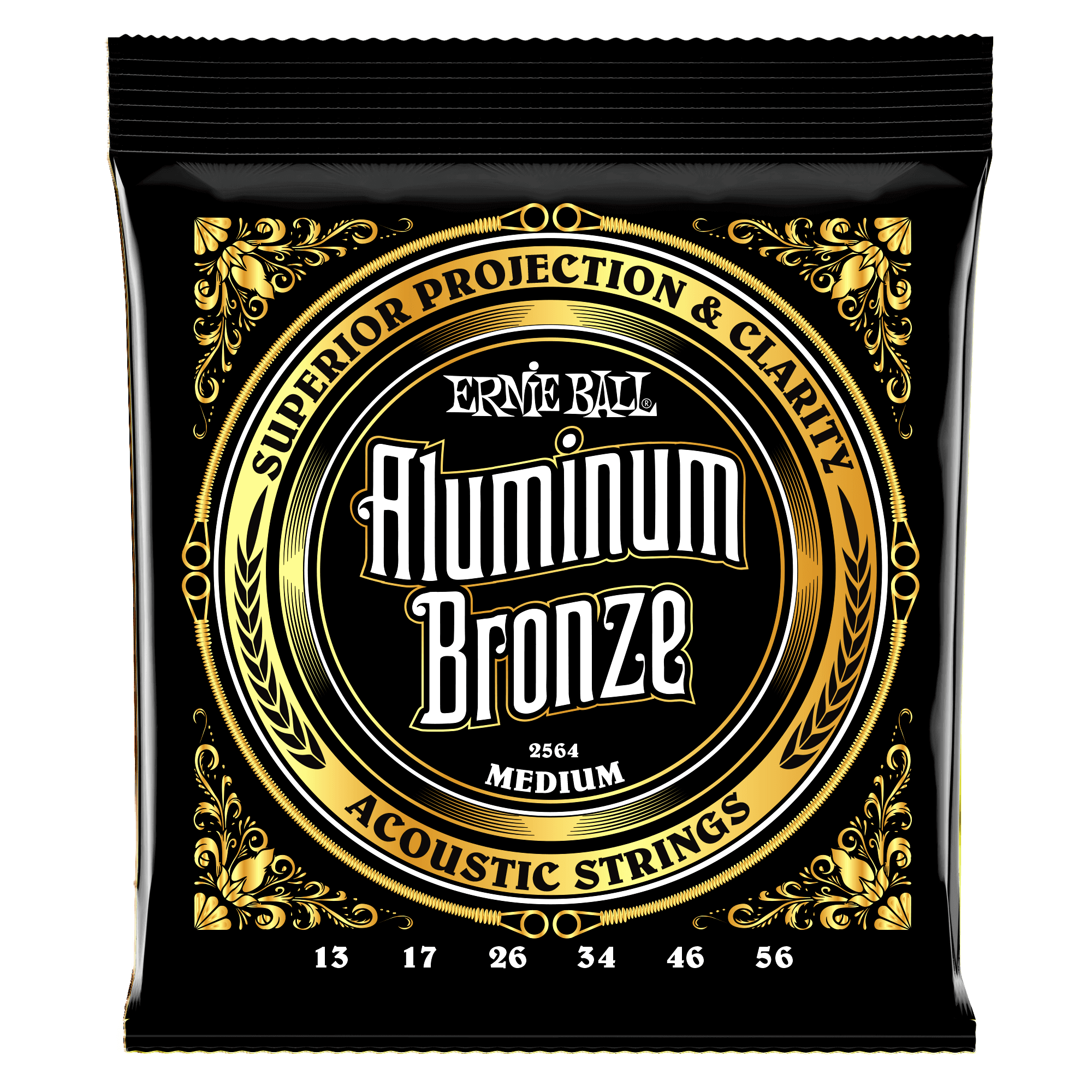 ERNIEBALL P02564 - Medium Alüminyum Bronz 13-56 Akustik Gitar Tel Seti