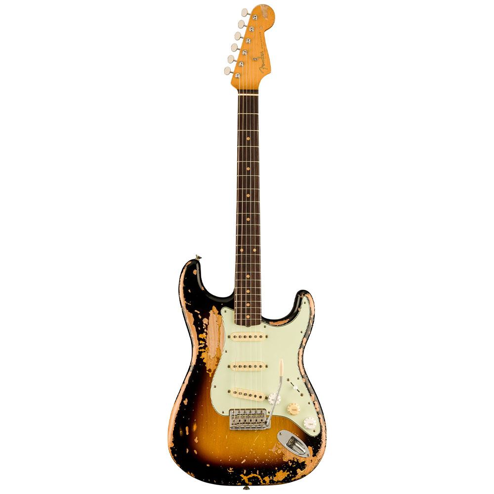 Fender Mike McCready Stratocaster Heavy Relic Gülağacı Klavye 3 Ton Sunburst Elektro Gitar