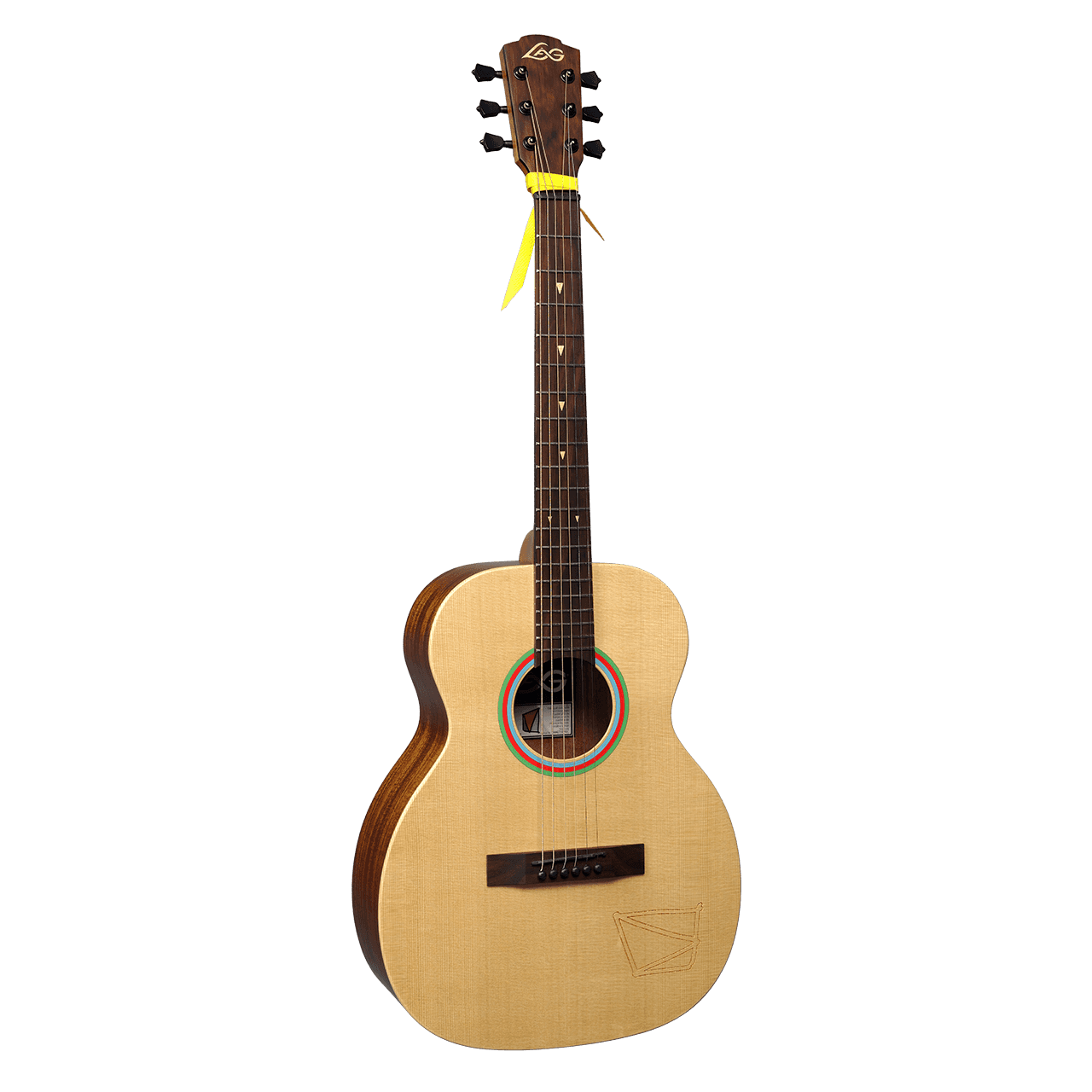LAG VIAN-001 Travel Vianney Natural Elektro Akustik Gitar (Gigbag Dahil)