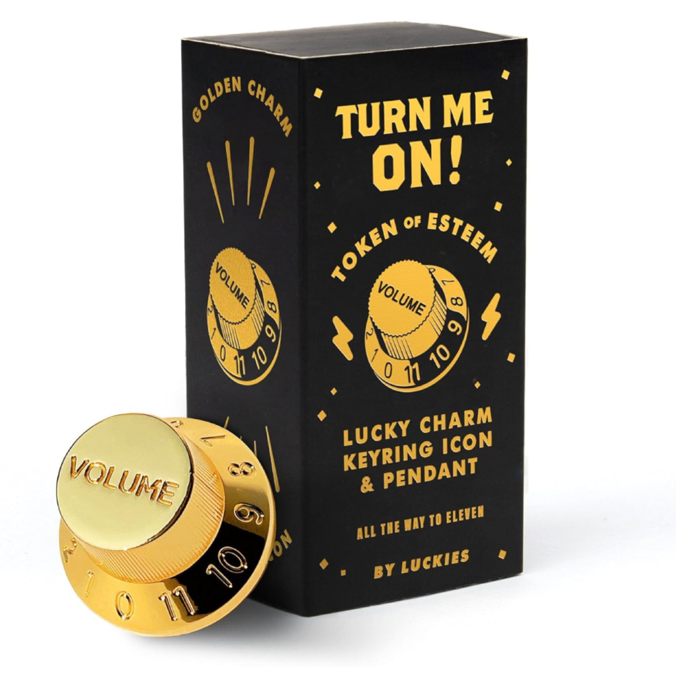 SUCK UK Turn Me On Gold Charm