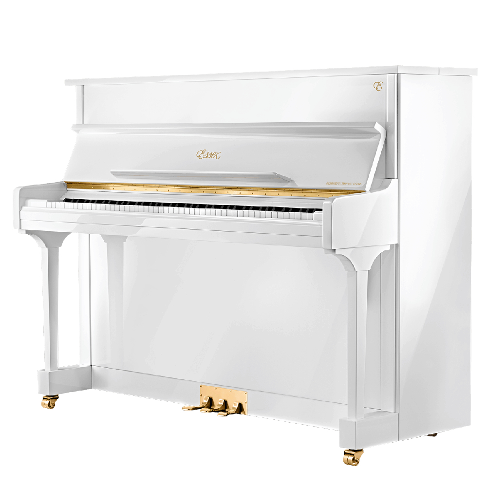 ESSEX EUP-116 E Parlak Beyaz 118 CM Duvar Piyanosu