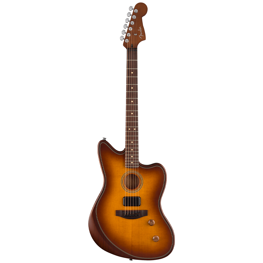 Fender Acoustasonic Standard Jazzmaster Gülağacı Klavye Honey Burst Elektro Akustik Gitar