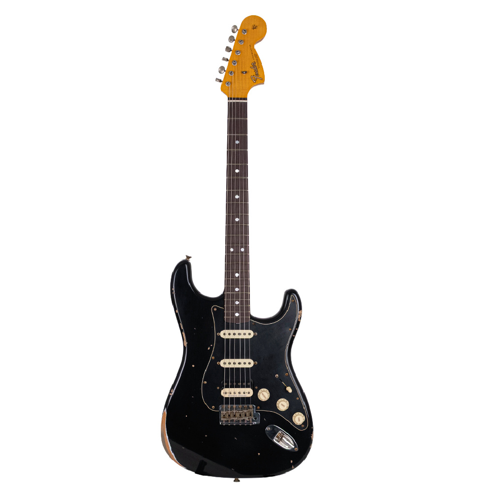 Fender Custom Shop Limited Edition 1967 HSS Stratocaster Relic Aged Black Elektro Gitar