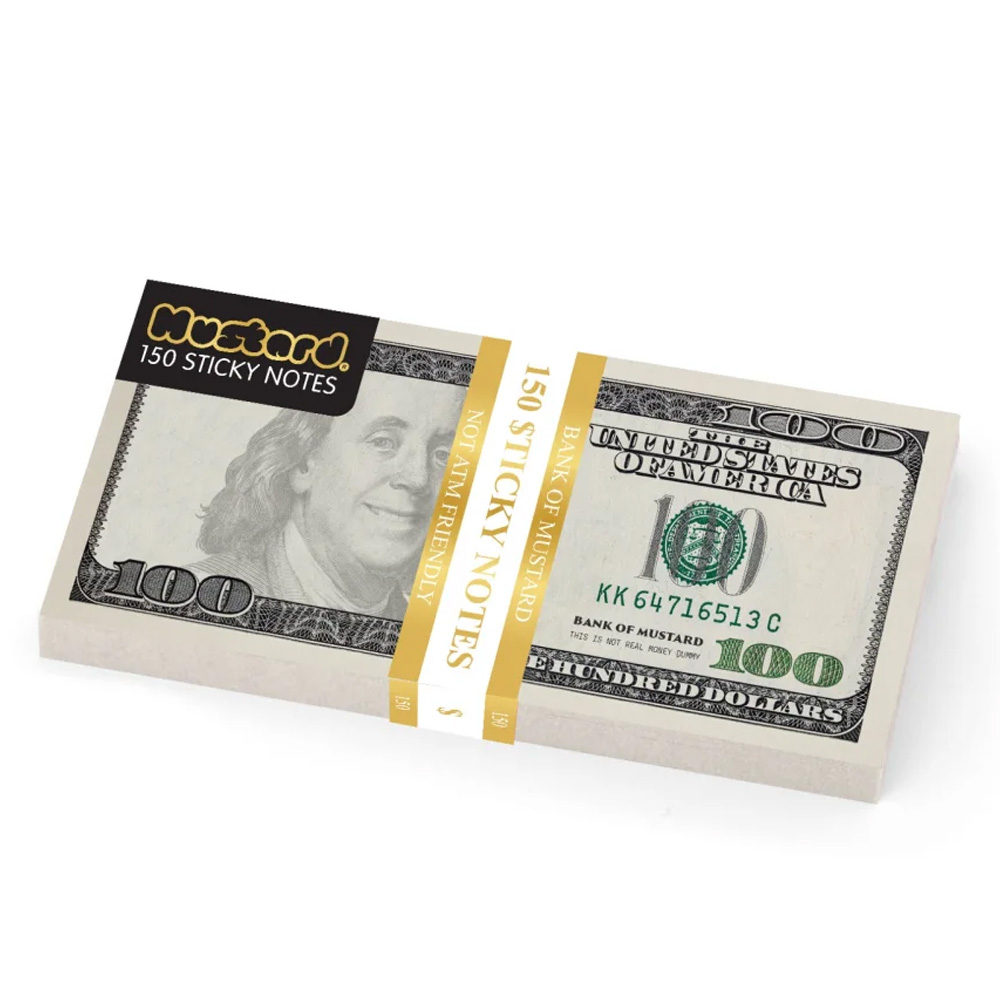 MUSTARD Cash Sticky Notes Not Kağıdı