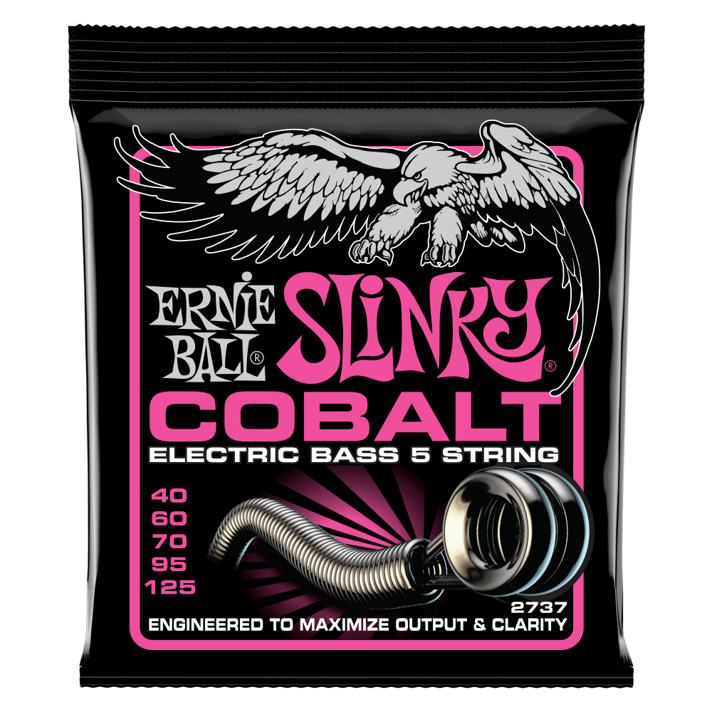 Ernie Ball Super Slinky Cobalt 5 Telli Bas Gitar Teli 40-125