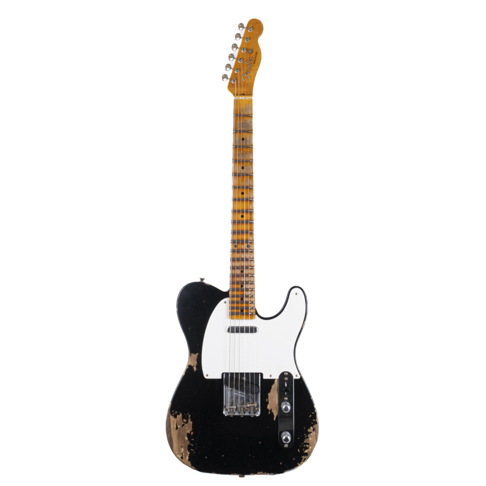 Fender Custom Shop Limited Edition 1954 Telecaster Heavy Relic Aged Black Elektro Gitar