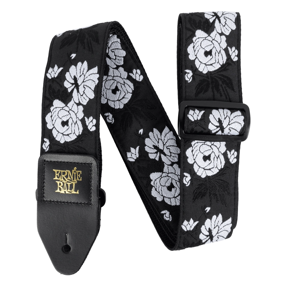 Ernie Ball Classic Jacquard Gitar/Bas Gitar Askısı - Vanilla Rose
