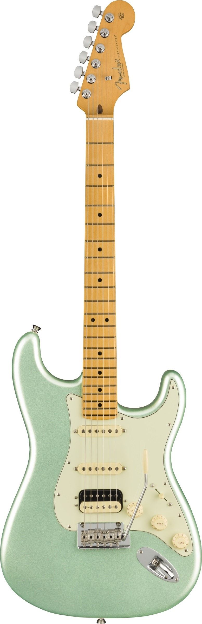 Fender American Professional II Stratocaster HSS Akçaağaç Klavye Mystic Surf Green Elektro Gitar
