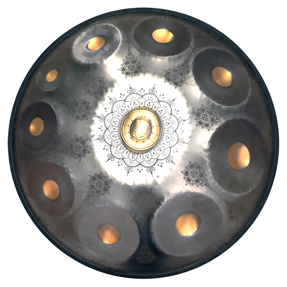 YOGIXO Handpan 432Hz. 22'' - 10 Notalı - Gold Plated (E Integral)