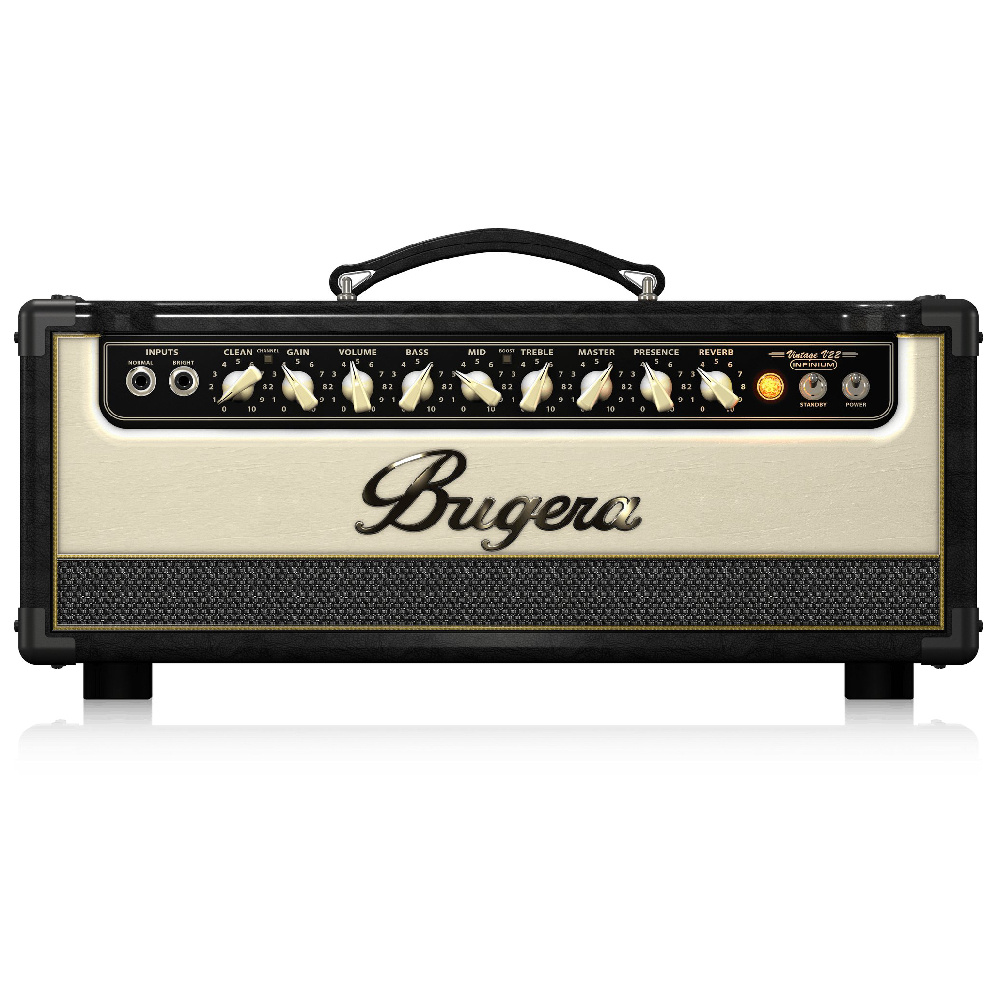 Bugera V22HD INFINIUM 22W Vintage 2-Kanal Tüp Gitar Kafa Amfisi (INFINIUM Tube Life Multiplier Ve Reverb)