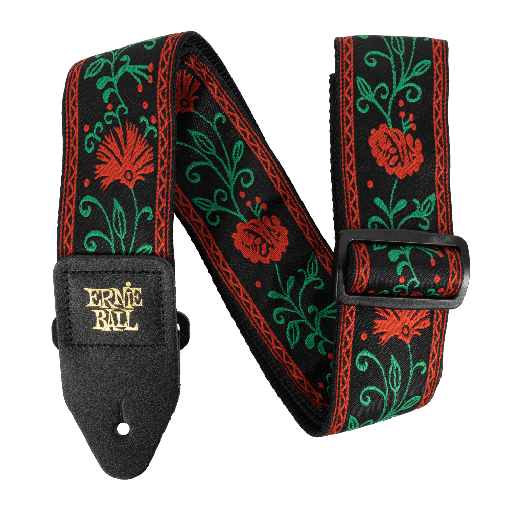 Ernie Ball Classic Jacquard Gitar/Bas Gitar Askısı- Western Rose
