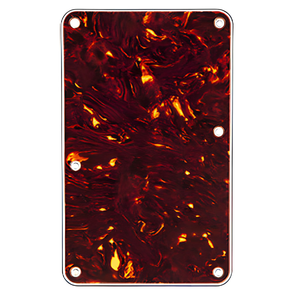 Fender 4-Ply Brown Shell Strat Backplate No String Holes Gitar Yedek Parça